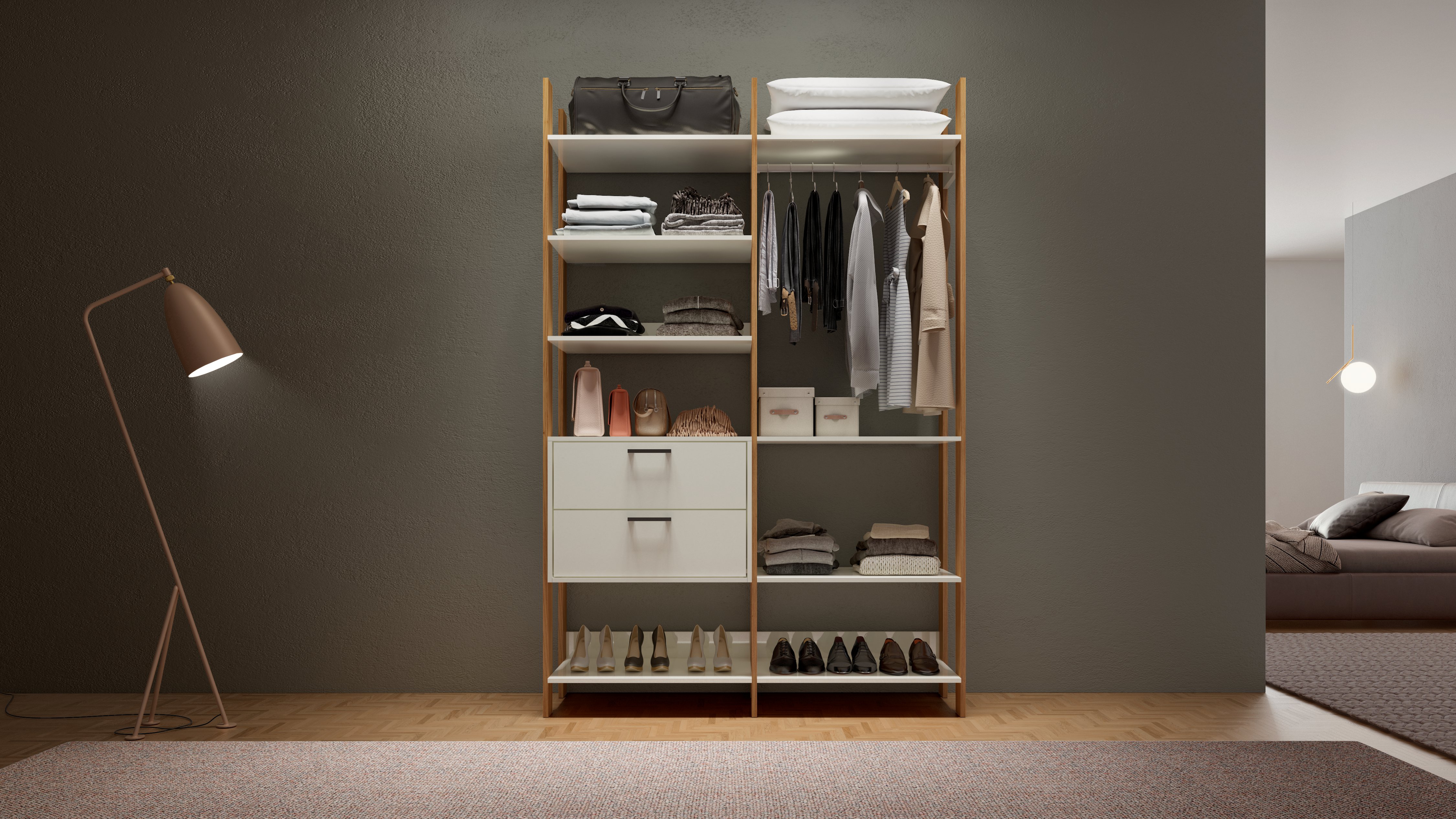 Closet Industrial 2 torres - offwhite