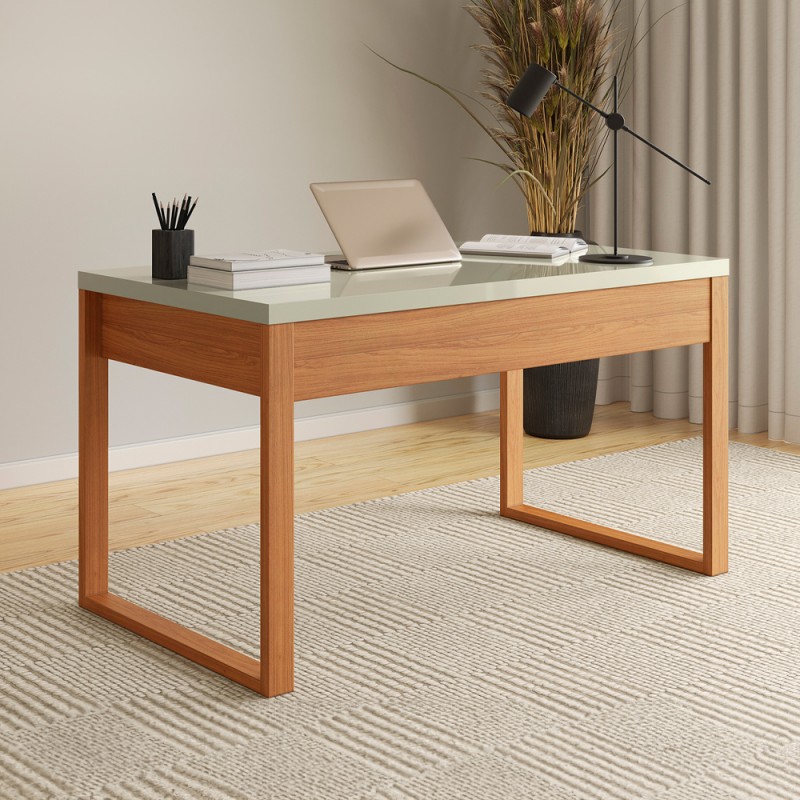 Mesa de escritório industrial - offwhite