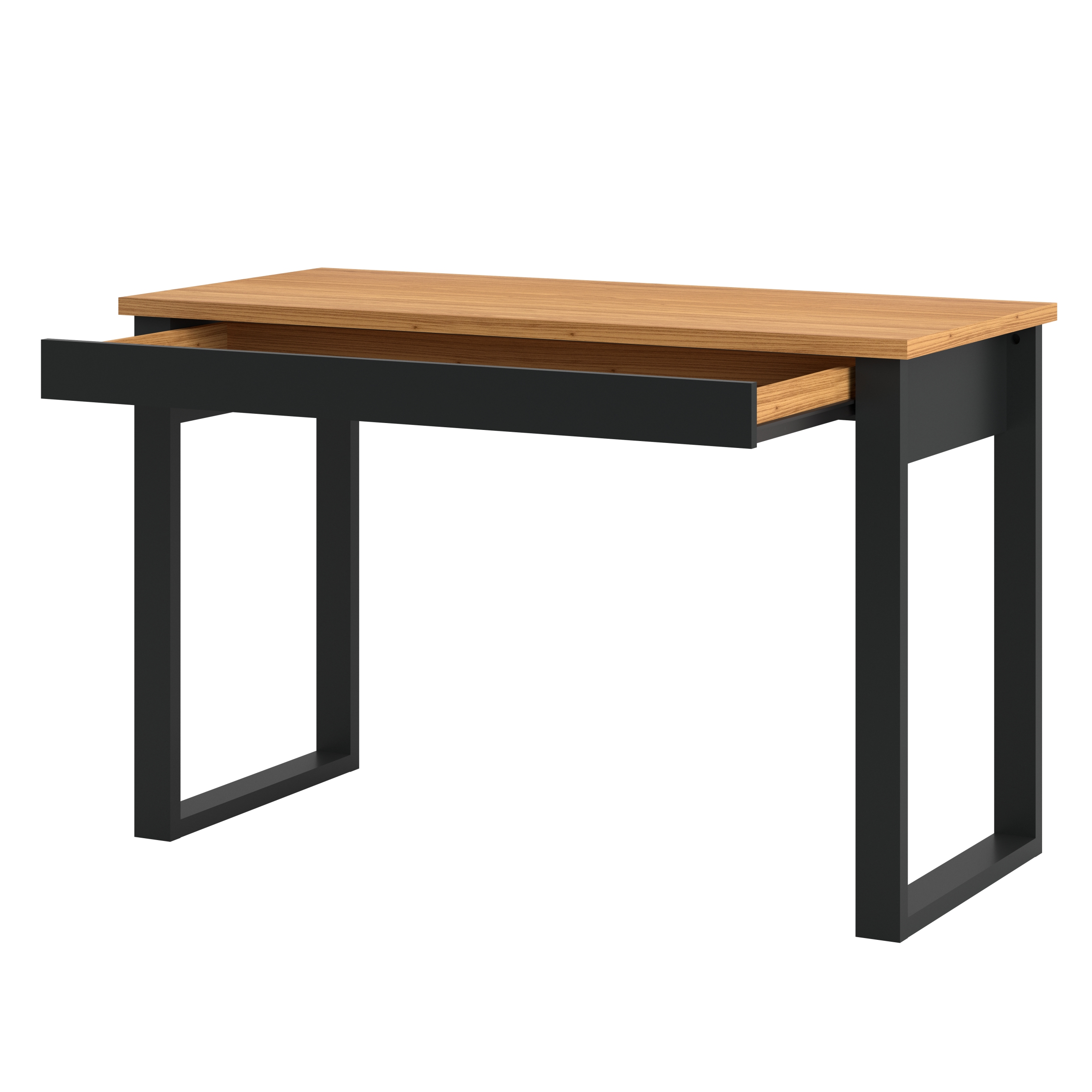 Mesa de escritório industrial com gaveta