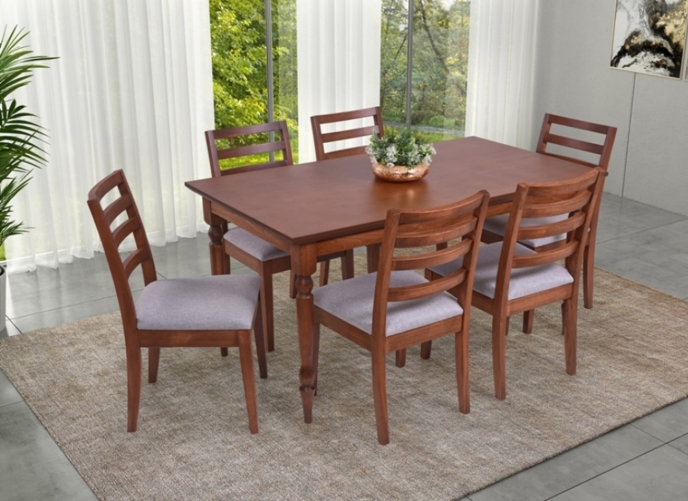 Mesa Orlando 1,6m - Castanho