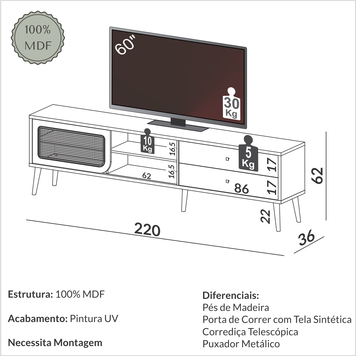 Rack 2,20m