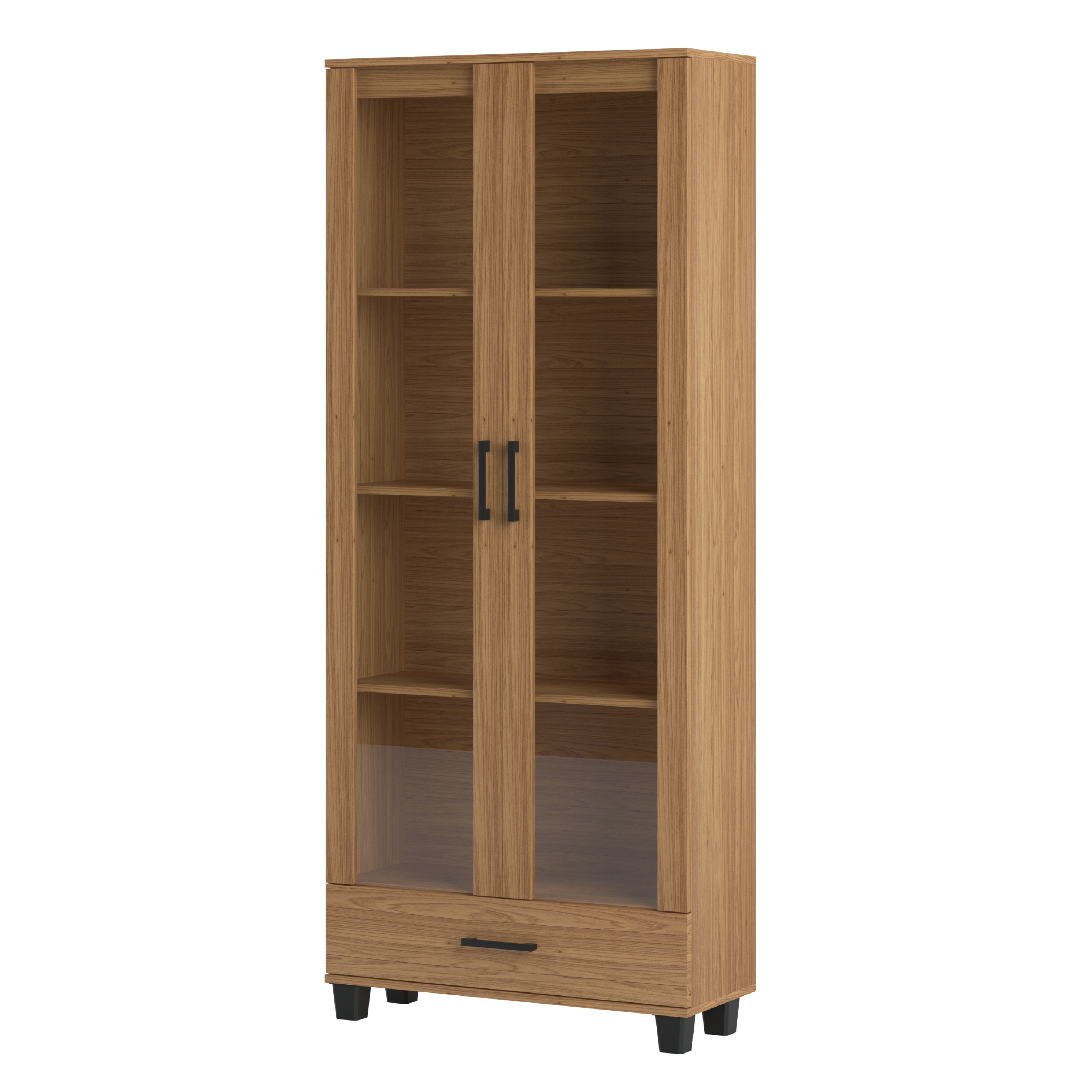 Estante com 2 portas de vidro