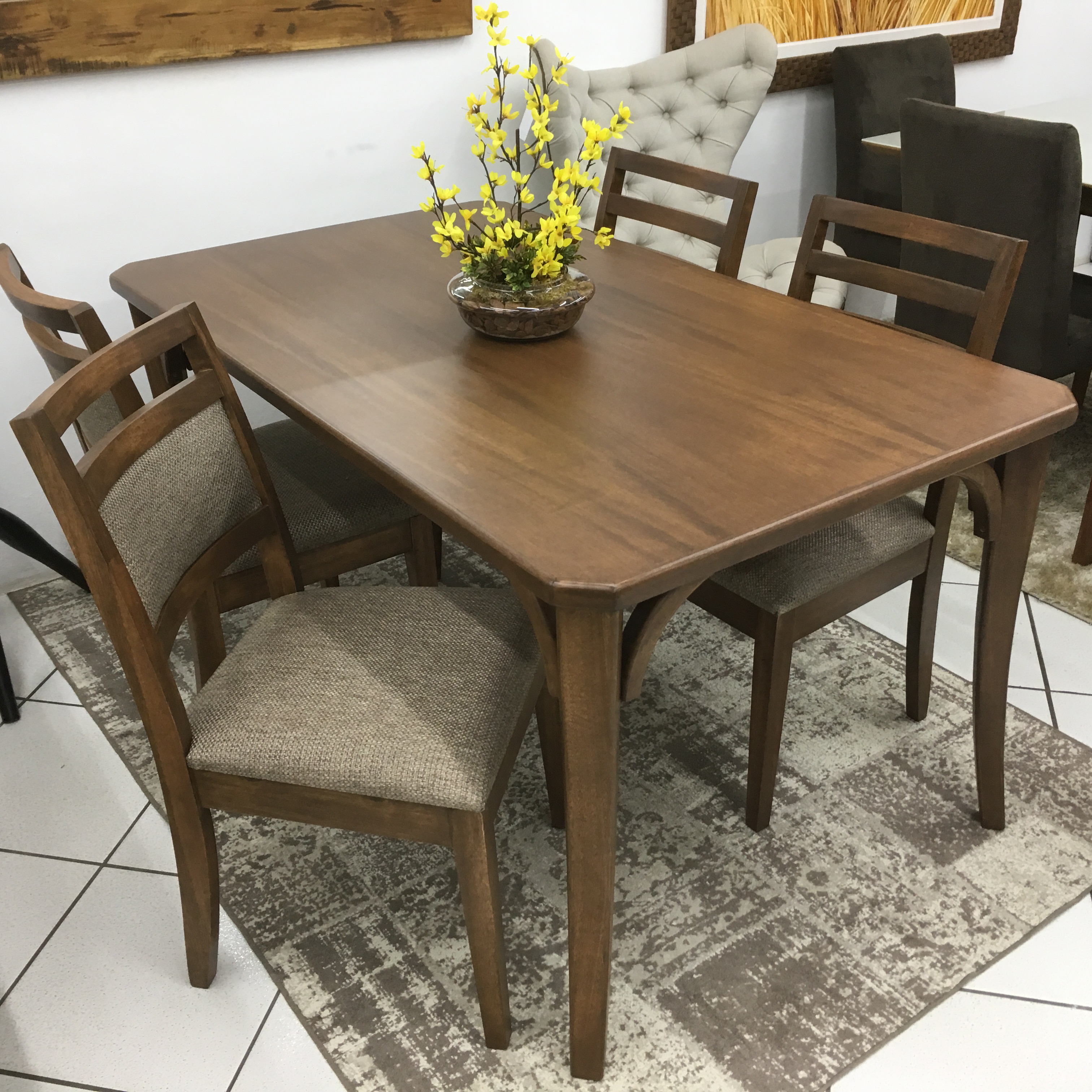 Mesa Dallas 1,2m - Castanho 