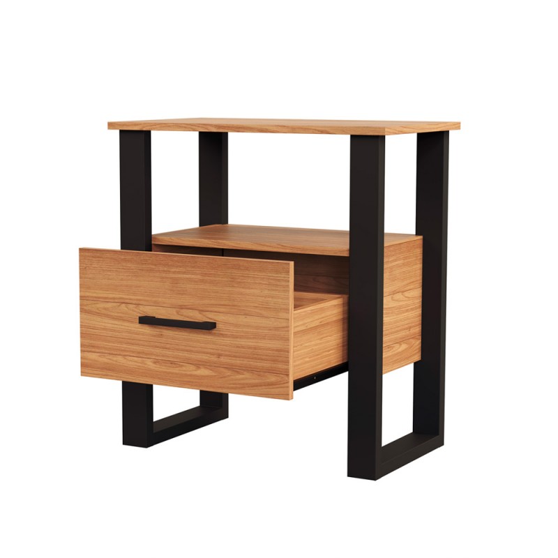 Mesa de cabeceira industrial 