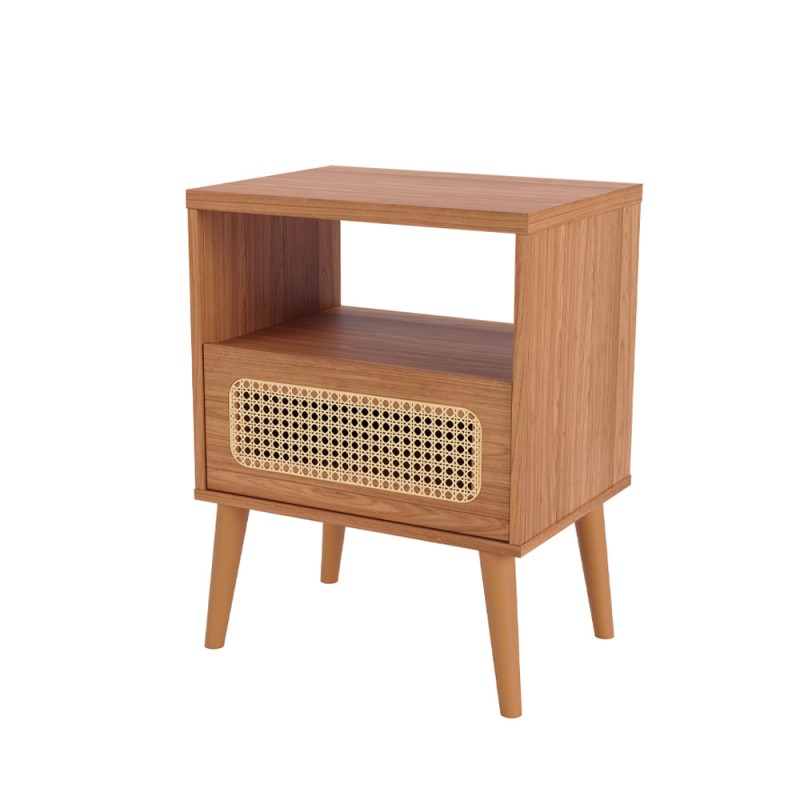 Mesa de cabeceira com tela 