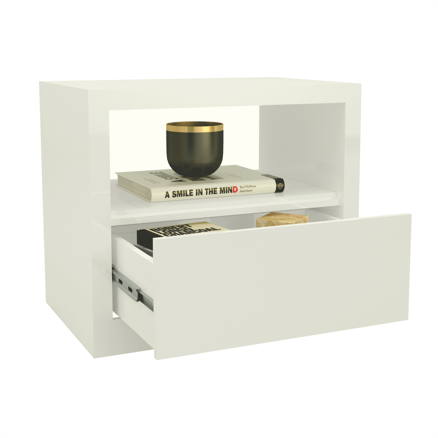 Mesa de cabeceira offwhite