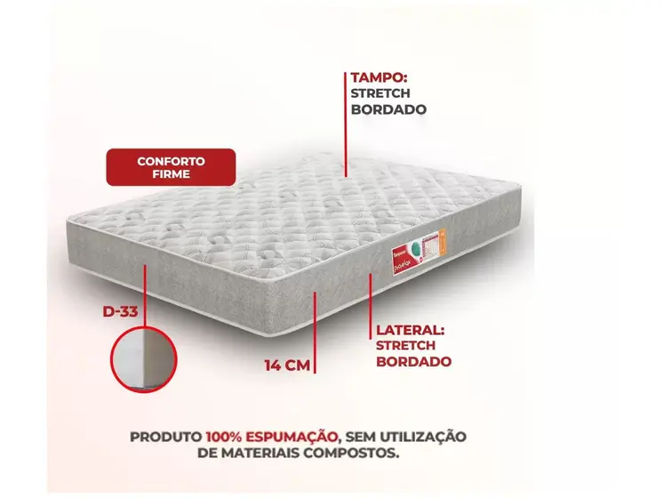 Colchão Casal - modelo Turquesa