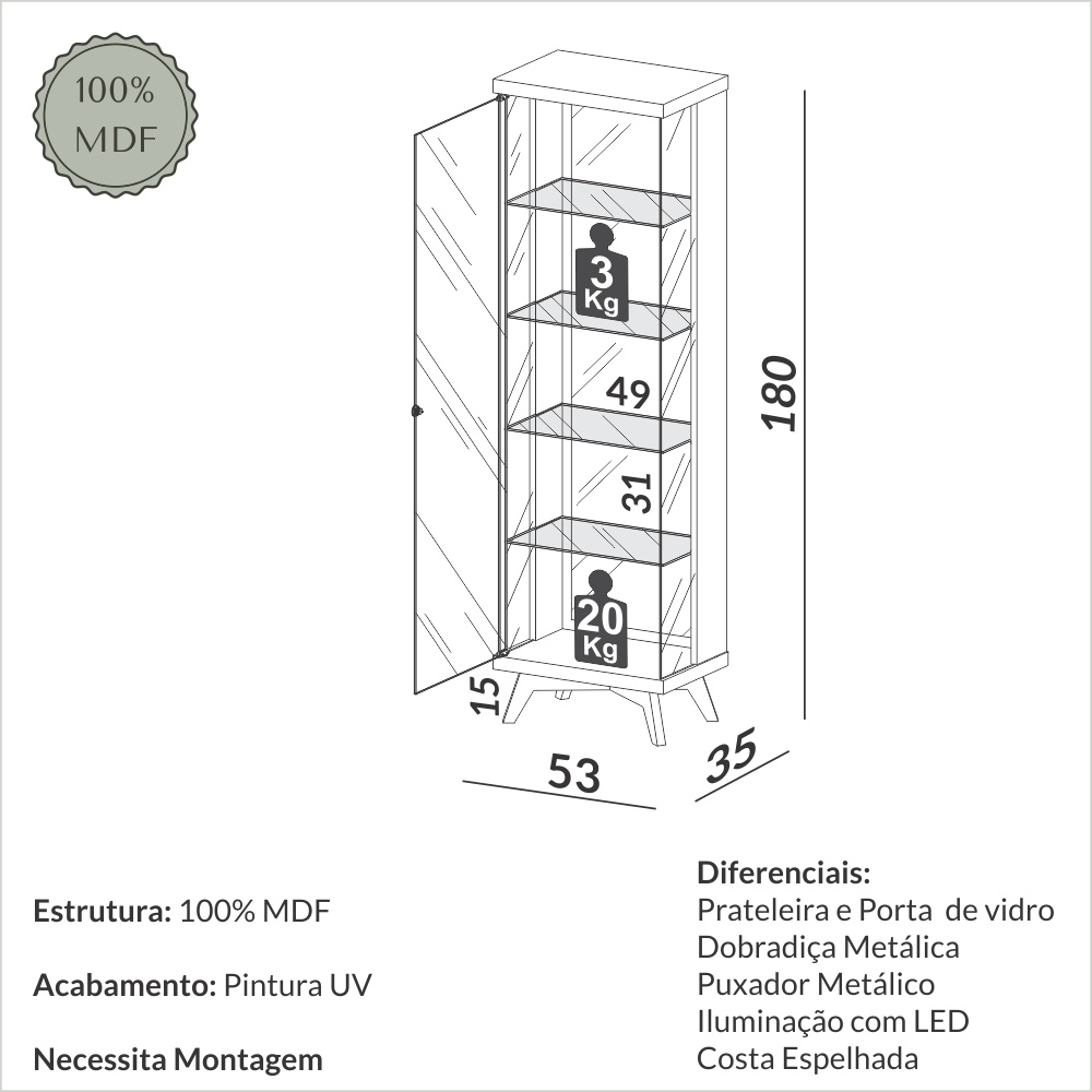 Torre com LED