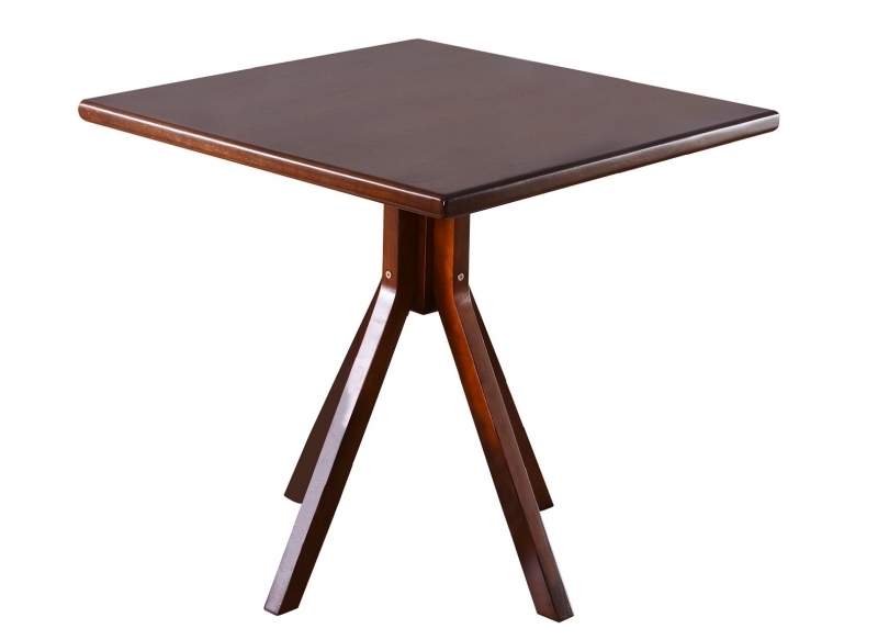 Mesa Gourmet 80x80cm - castanho