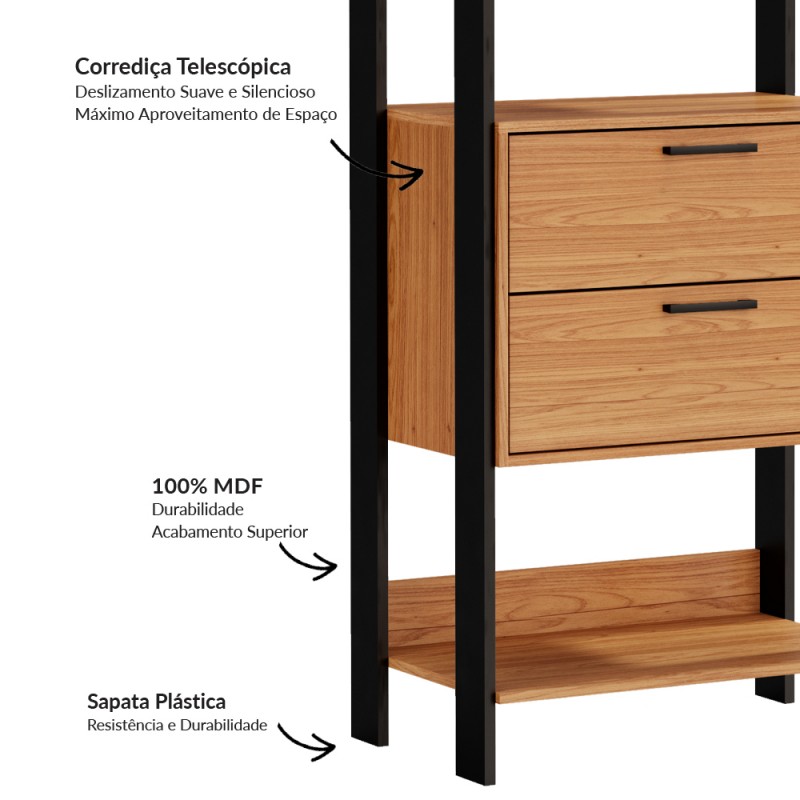 Closet Industrial duas torres