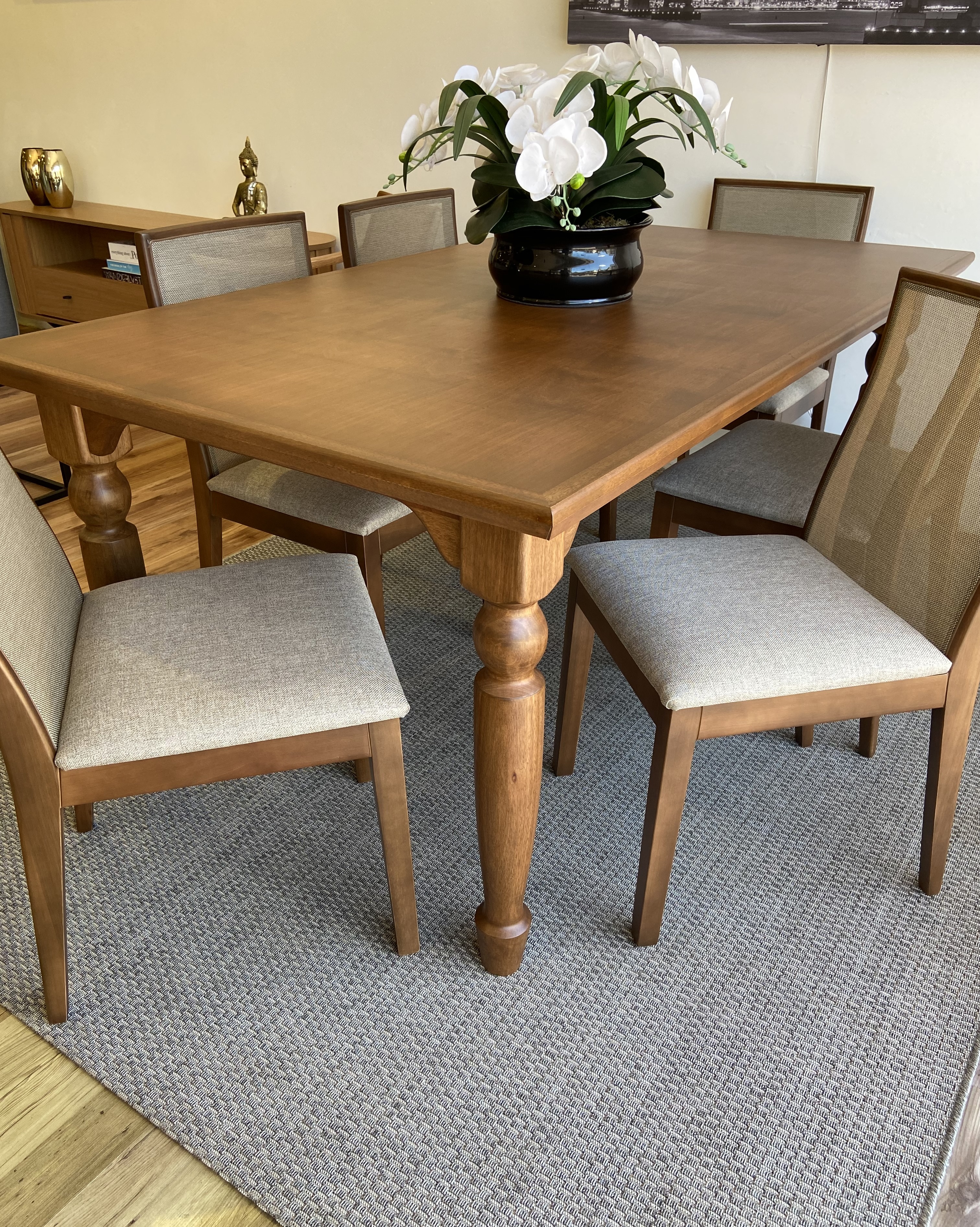 Mesa Atlanta 1,8m - Castanho