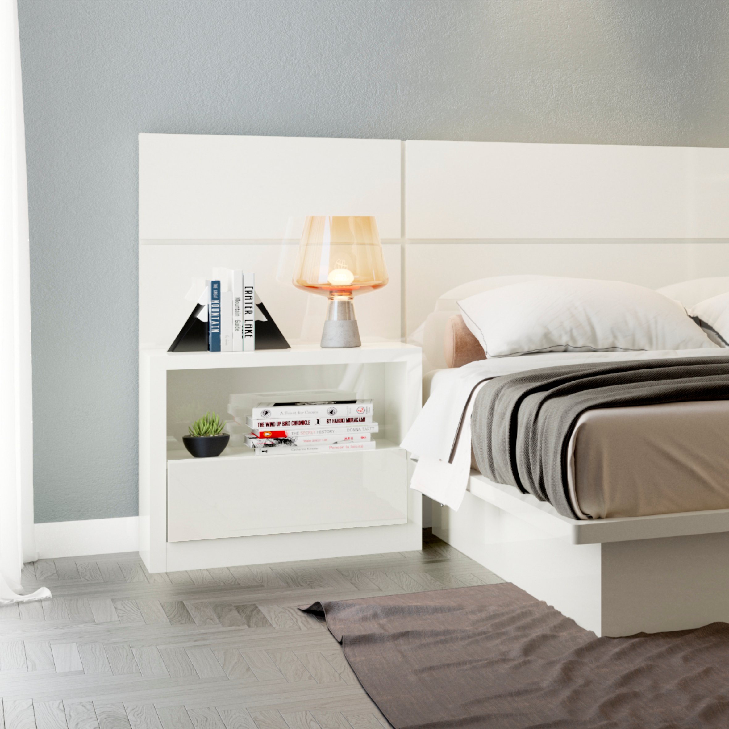 Mesa de cabeceira offwhite