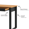 Mesa de escritório industrial com gaveta