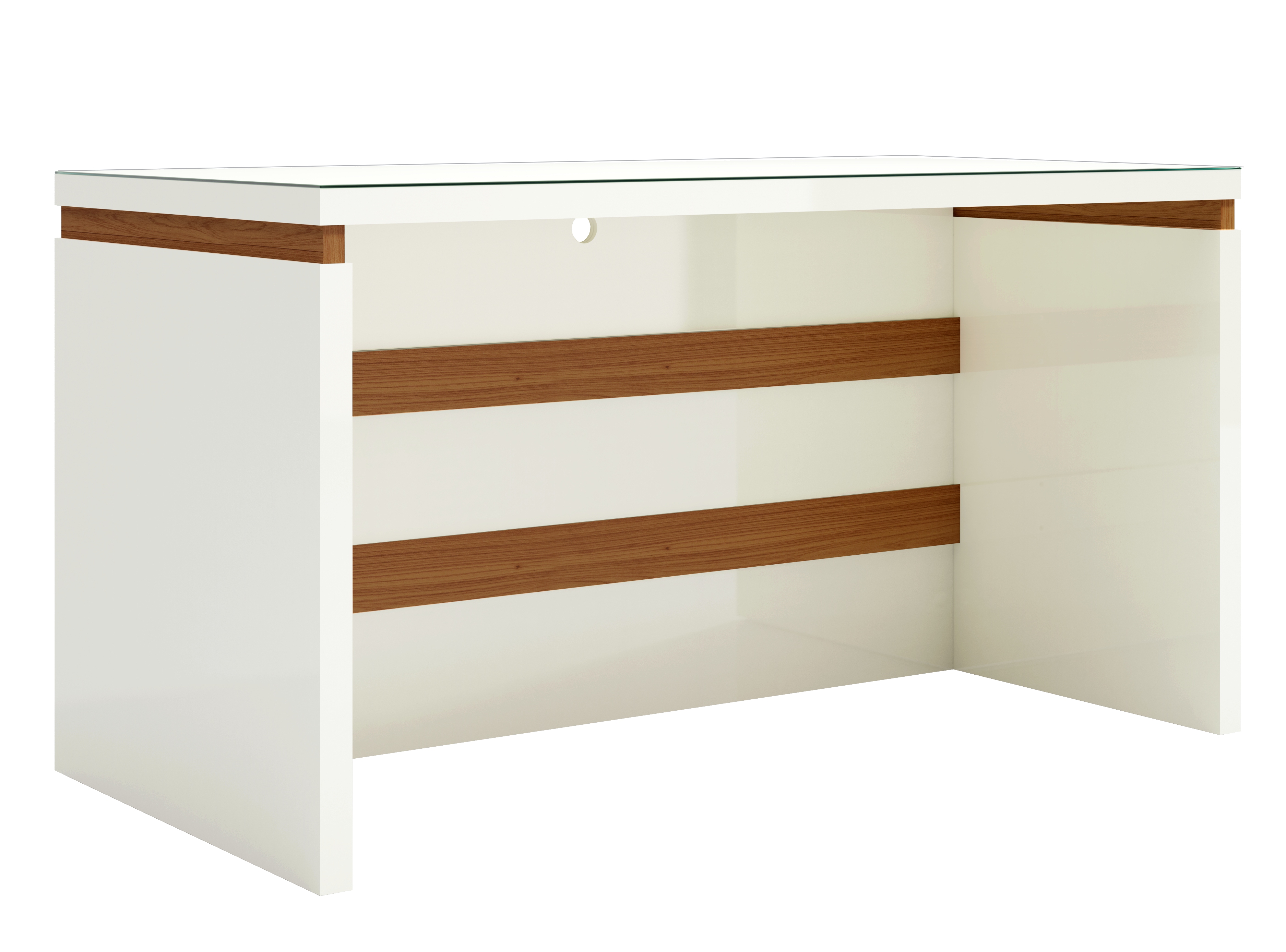 Mesa de escritório com canto e gaveteiro