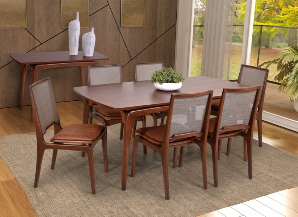 Mesa Versalhes 1,8m  - Castanho