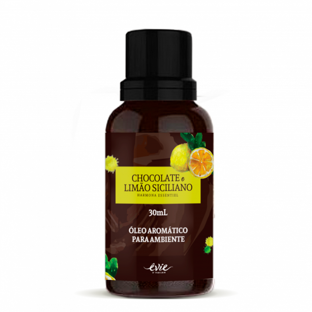 Óleo Aromático 30ml - Chocolate com limão siciliano 