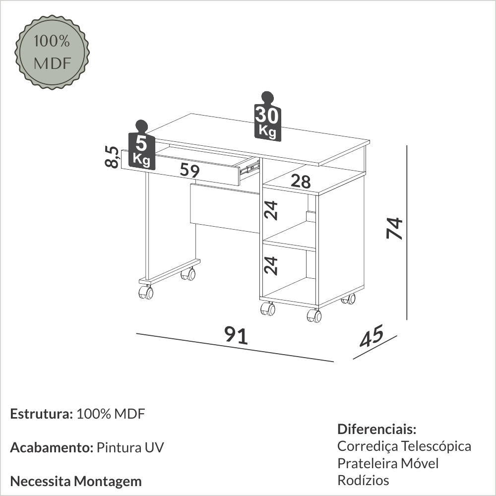 Mesa de estudo 