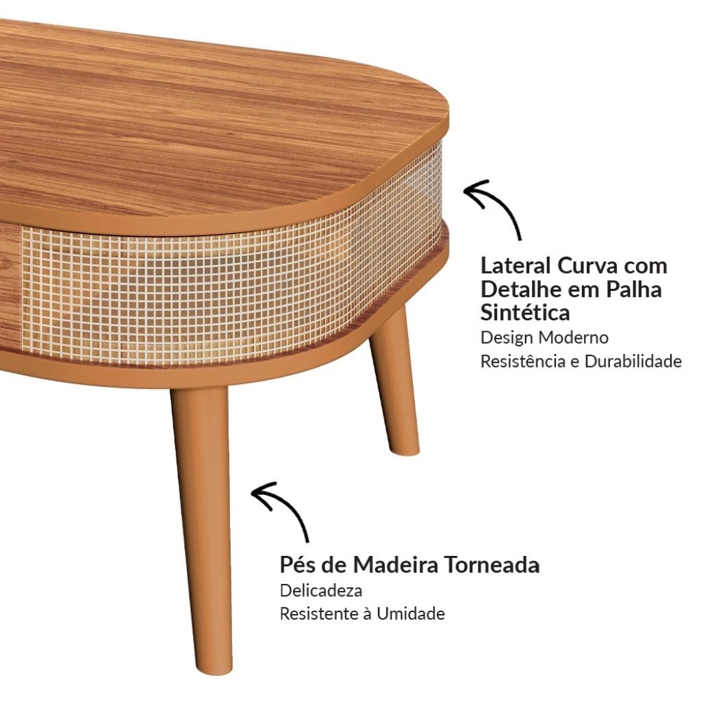 Mesa de centro com tela
